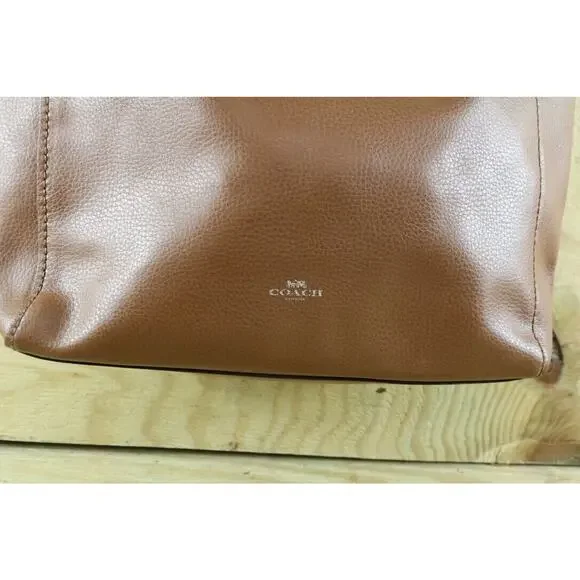 Coach Handbags Womens Brown Leather Derby Tote Shoulder Bag F58660 - Picture 7 of 12